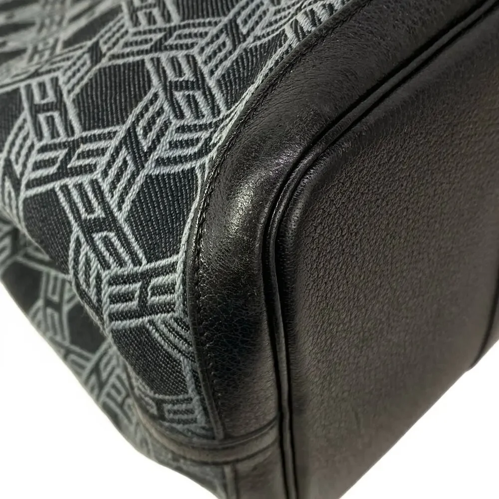Hermès Garden Party PM Tote Bag Black Gray Toile So H Buffle